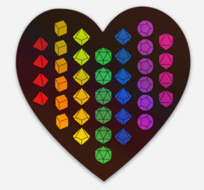 Rainbow Meeple Sticker