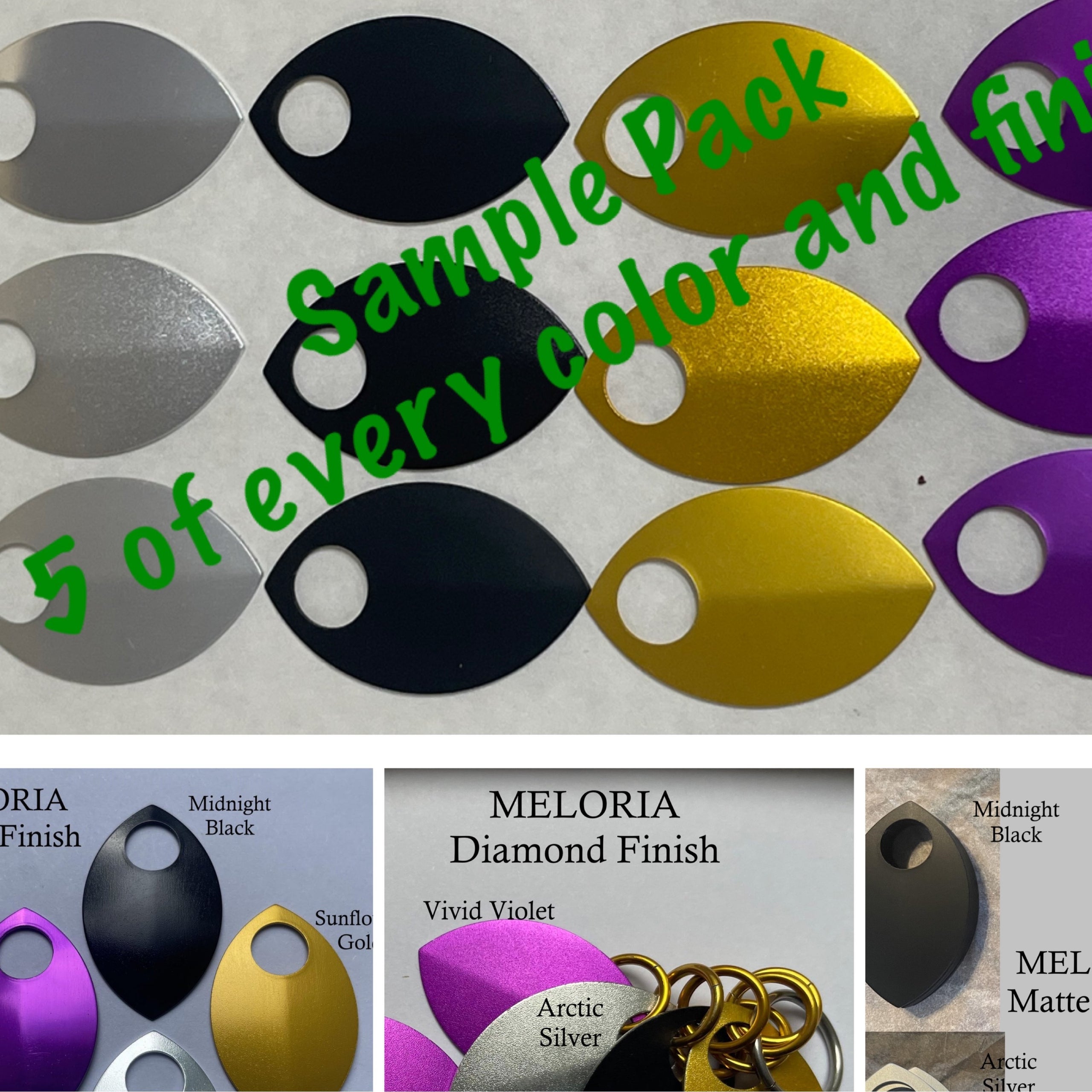 Large Anodized Aluminum Scale SAMPLE Pack - All Colors and Finishes ...